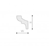 Rodateto Gart F Nomastyl 3x3,5cm - Barra 2m