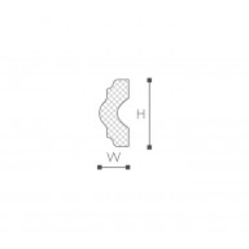 Rodateto Gart I Nomastyl 1,5x4cm - Barra 2m