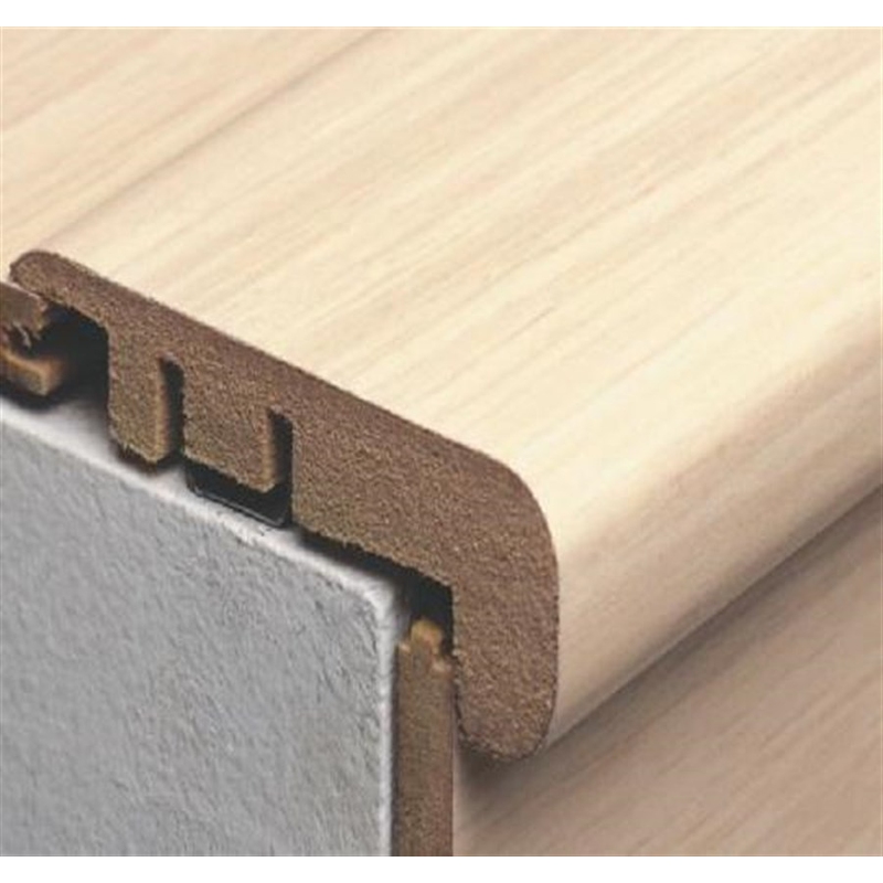 Perfil Durafloor Frontal de Escada MDF 18mm x 6,5cm x 2,10m (Barra) Amêndola Vergara