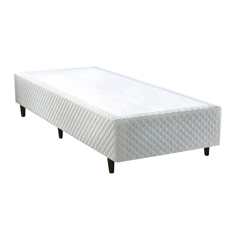 Cama Box Rígida Herval de Solteiro Idea 88x188x28cm Branca