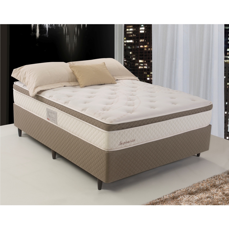 Colchão + Cama Box Herval Inspiración King Size 193x203x67cm
