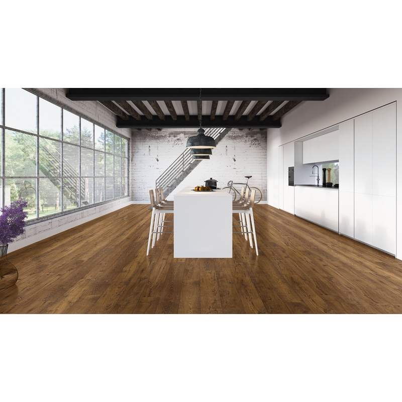 Piso Laminado Quick Step Eligna Wide QEW 3786 8mm (m²) Castanheiro Antigo Restaurado