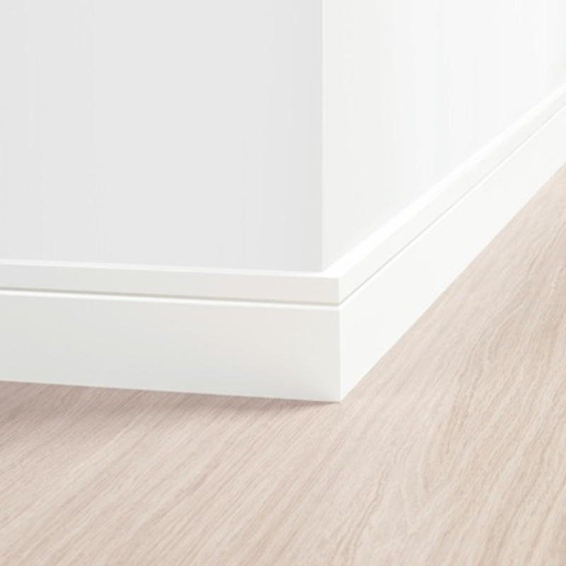 Rodapé Quick Step Floorest Noble Branco 10cm x 20cm x 240cm - Caixa Fechada