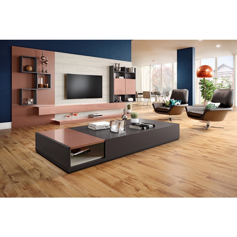 Piso Laminado Eucafloor Prime Click 7mm x 21,7cm x 1,35m (m²) Carvalho Rústico