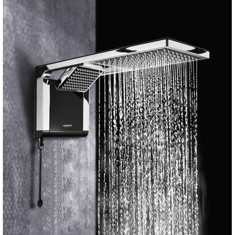 Chuveiro / Ducha Eletrônica Lorenzetti Acqua Duo, Preta / Cromado 220V