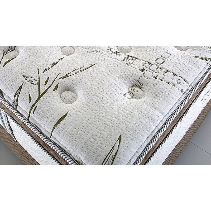 Colchão Herval Queen Imperatore Eco Bamboo 158x198x34cm Molas Ensacadas