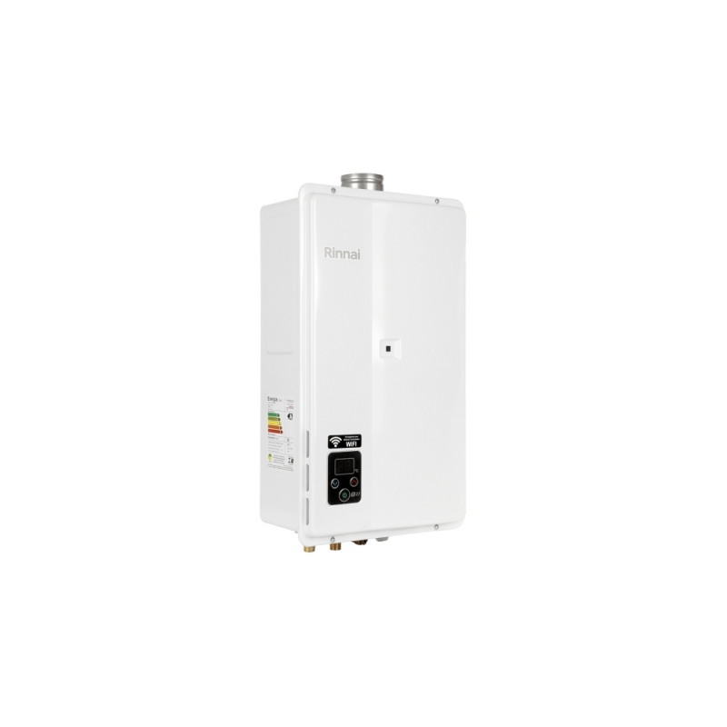 Aquecedor de Água a Gás Digital Rinnai 27 litros REU-E271 FEHB – BRANCO-Top  