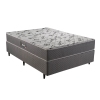 Colchão + Cama Box Herval de Espuma Ortopédica Firme Fort Black D60 de Casal 138x188x60cm