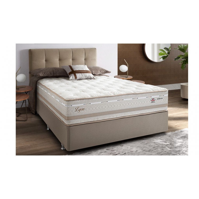 Colchão + Cama Box Herval Lyon King Size 193x203x70cm