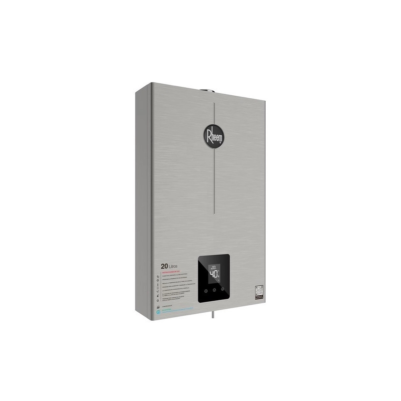 Aquecedor de Água a Gás Rheem 20 Litros INOX