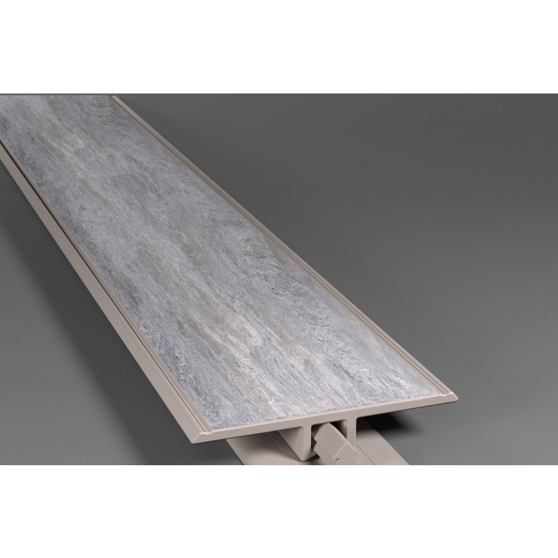 Perfil Eucafloor Tecno Transição 180mm x 34mm x 10mm (Barra)