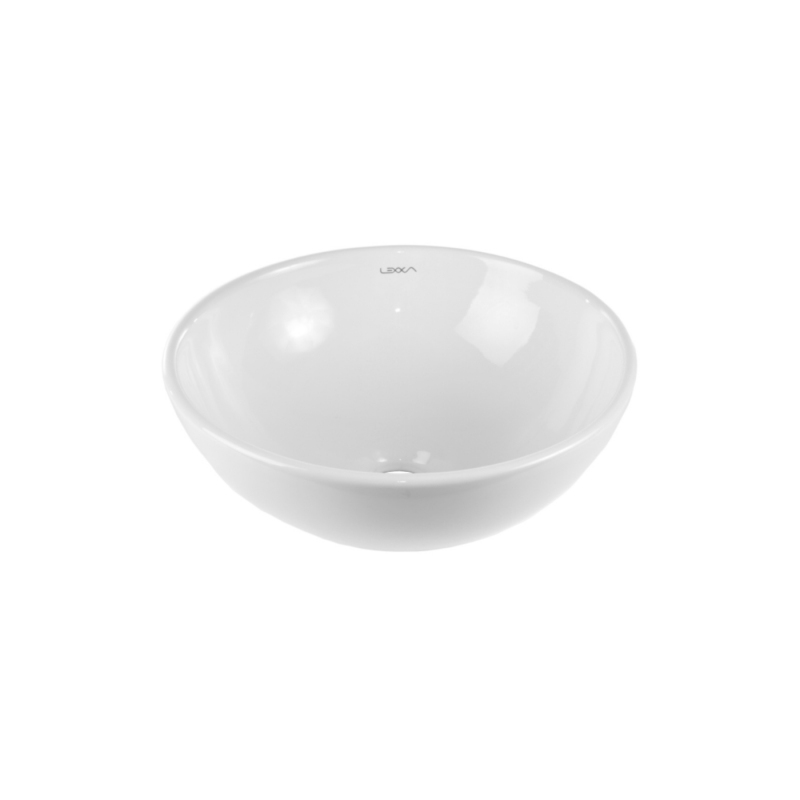 Lavabo Sospeso In Resina Sintetica Solid Stone - PB2035 - Bianco Opaco 32,5x32,5x25 Cm - Design Moderno Per Bagno - 4
