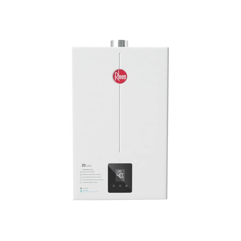 Aquecedor de Água a Gás Rheem 20 Litros Branco