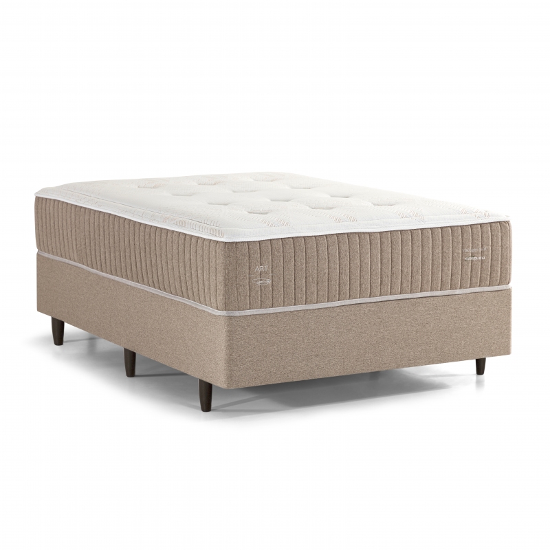 Colchão + Cama Box Herval C1631 King Size 193x203x60cm