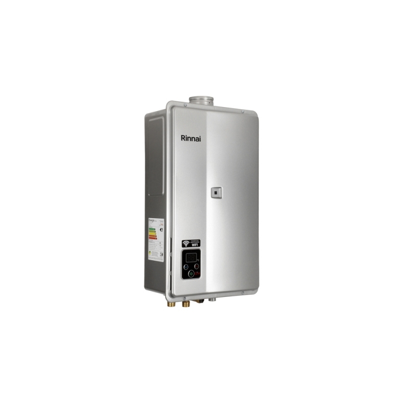 Aquecedor de Água a Gás Digital Rinnai E33 E331 FEHBG Prata 32,5 Litros