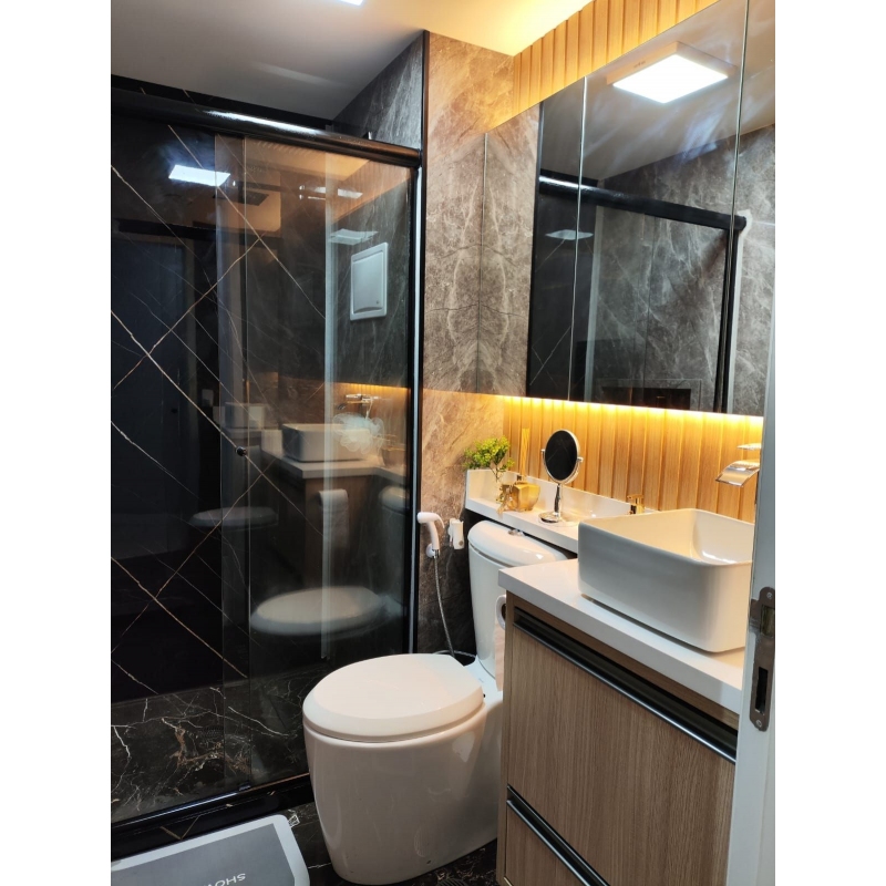 Placa Vinílica Graddus Marmorizada Nero D'oro 3mmx2750x1200